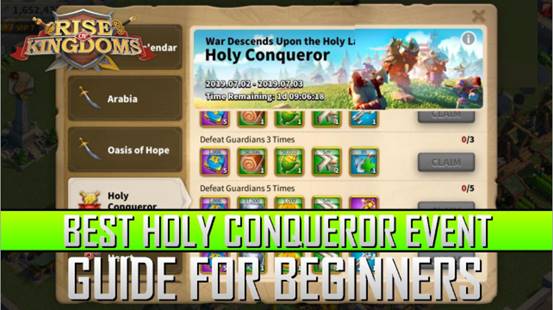 Best Holy Conqueror Event: Guide for ROK Beginners buy Rise of Kingdom resources